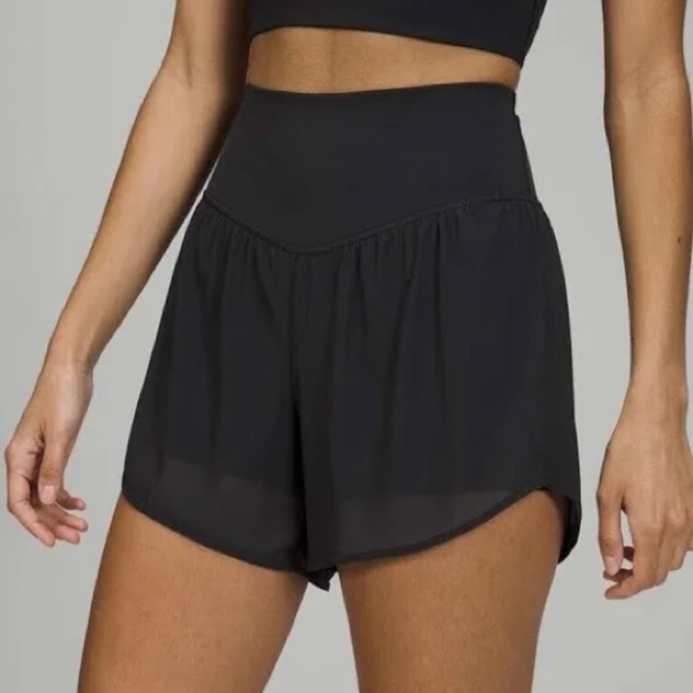Lululemon nulu and mesh high rise yoga short 3.5